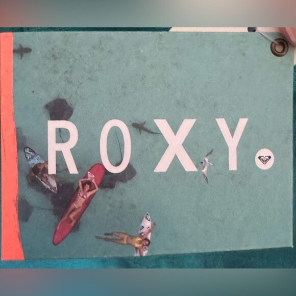 NWT Roxy Teal Drawstring Linen Pants. Women’s XS - Picture 6 of 6